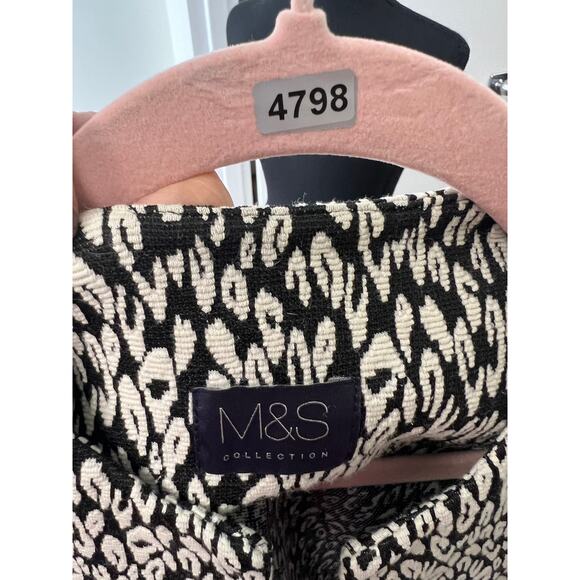 M&S Collection Black and White Pattern Blazer size medium or EU 38 - Picture 6 of 6
